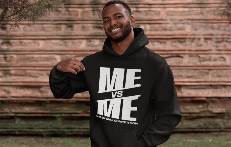 Men Hoodie Me vs Me - Image 2